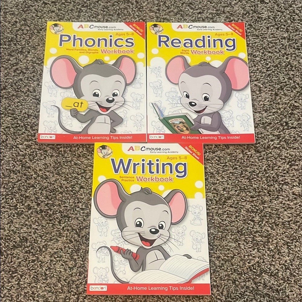 ABCMouse Kids Learning Workbook Set Phonics, Reading, Writing